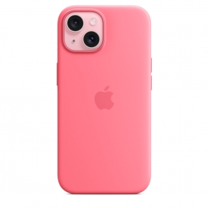 Ốp Silicon iPhone 15 Plus Hồng MagSafe Replica