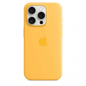Ốp Silicon iPhone 15 Pro Vàng MagSafe Replica