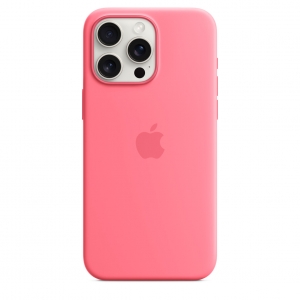 Ốp Silicon iPhone 15 Pro Hồng MagSafe Replica