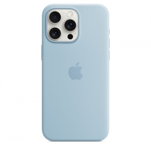 Ốp Silicon iPhone 15 Pro Xanh Dương Nhạt MagSafe Replica