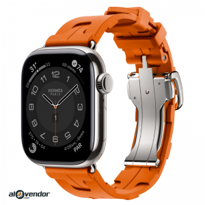 Apple Watch Hermès Series 11 42mm Orange Kilim Single Tour