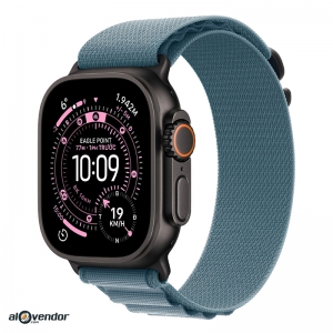 Apple Watch Ultra 3 Black Titanium Alpine Loop Xanh Dương Nhạt