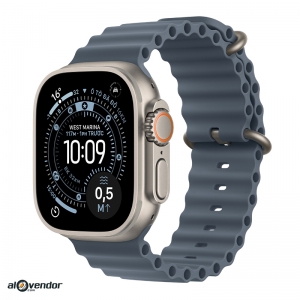 Apple Watch Ultra 3 Natural Titanium Ocean Band Xanh Mỏ Neo