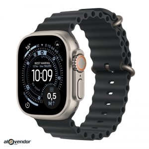 Apple Watch Ultra 3 Natural Titanium Ocean Band Đen