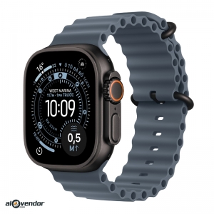 Apple Watch Ultra 3 Black Titanium Ocean Band Xanh Mỏ Neo