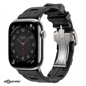 Apple Watch Hermès Series 11 46mm Noir Kilim Single Tour