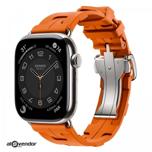 Apple Watch Hermès Series 11 46mm Orange Kilim Single Tour