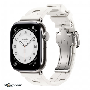 Apple Watch Hermès Series 11 42mm Blanc Kilim Single Tour