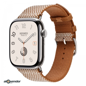 Apple Watch Hermès Series 11 46mm Gold Toile H Single Tour