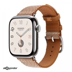 Apple Watch Hermès Series 11 42mm Gold Toile H Single Tour 