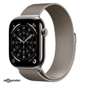 Apple Watch Series 11 46mm Natural Titanium Milanese Loop