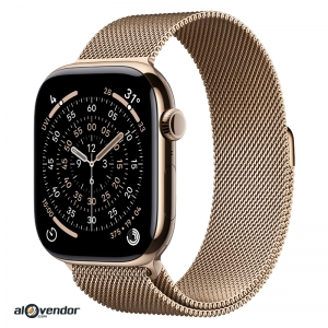 Apple Watch Series 11 46mm Gold Titanium Milanese Loop