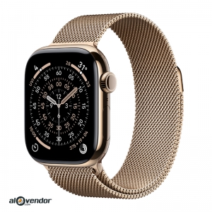 Apple Watch Series 11 42mm Gold Titanium Milanese Loop