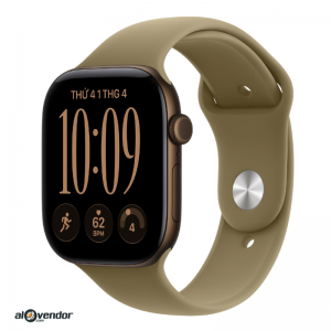 Apple Watch Series 12 Nhôm Đồng Đậm 46MM Dây Sport Xanh Ô Liu