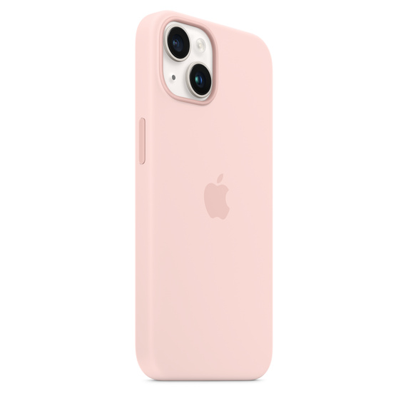 iPhone 14 Silicone Case with MagSafe - Chalk Pink