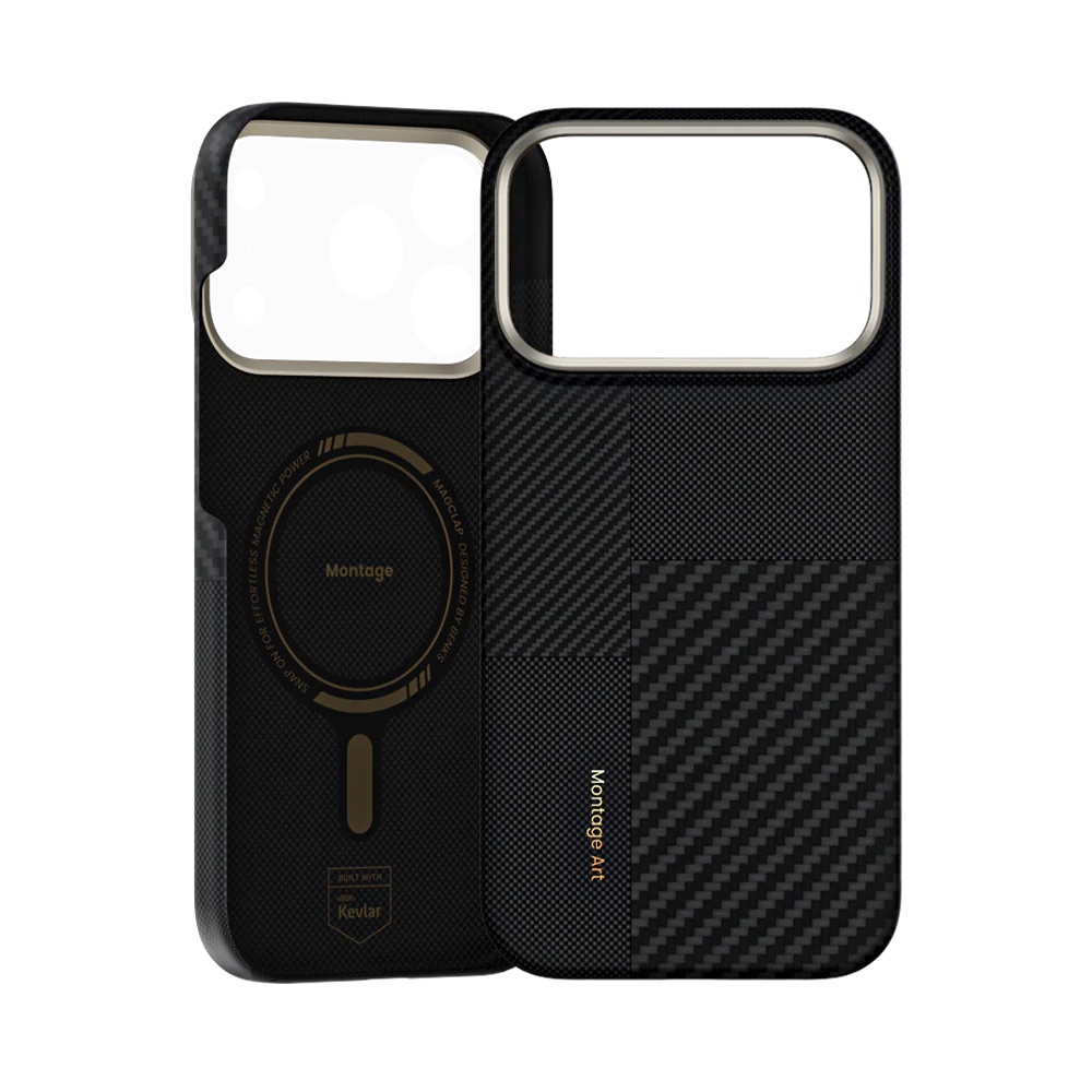 Ốp Lưng iPhone 17 Pro Max Sợi Kevlar MagSafe Montage ArmorAir